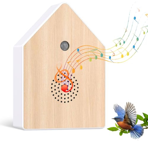 Bird Box with Motion Sensor, Motion Sensor Box for Birds Soundbox, Natural Sounds Bird Sounds Sea, Stream Whisper, Bonfire Music Box