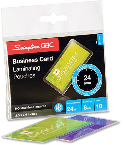 GBC SELFSEAL nomistakes Laminierfolien, 10 cm Breite x 5,8 cm Länge – selbstklebend – 10/Pack – CLE