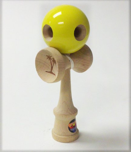 Bahama Kendama Quintama - Einzigartiges 5-Loch-Kendama - Gelb