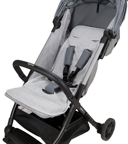 babysanity Bezug Abdeckung Sitzfläche Universal für Kinderwagen in Micro Faser Farbe Grau