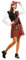 My Other Me-202160 Halloween Déguisement écossais pour femme, carreaux, 202160, Rouge, M-L
