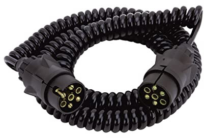 OROK - Prolongateur 7 Broches mâle/mâle pour Prise remorque, rallonge remorque 7 Broches - 1 pièce - Plastique - Convient à Tous Types de véhicules - Accessoires universels remorque