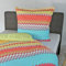 Mako-Satin Bettwäsche, Designed in Germany, mandarine 03, 155x220 cm + 80x80 cm
