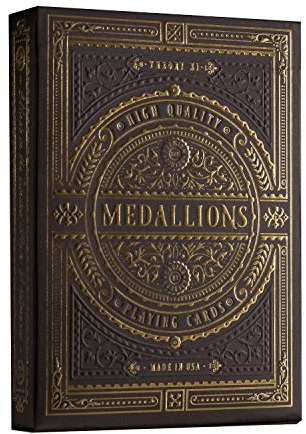 theory11 Medallion Playing Cards, Brown
