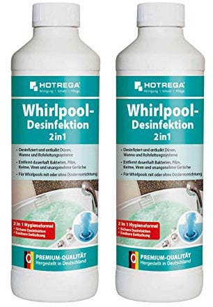 Hotrega Whirlpool Desinfektion 1 Liter Reiniger Pflege Desinfektionsmittel Whirlpoolsystem Konzentrat
