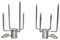 AKTIONA/Grillclub 2 Stück massive Edelstahl Fleischnadel/Fleischklammer für Grillgut Hähnchen etc. / für runde und eckige Grillspieße von ca. Ø 4-12 mm