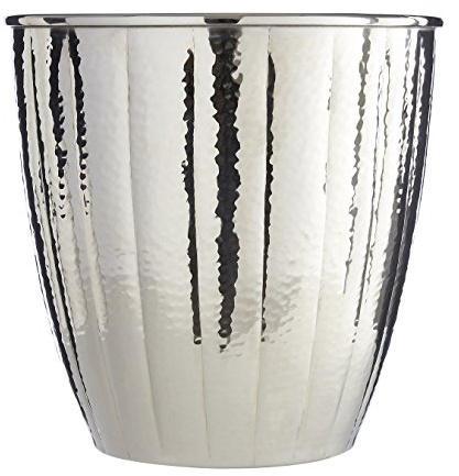 Premier Housewares Waste Bin, Silver, 23 x 23 x 23 cm