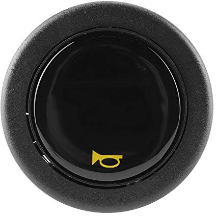 Fydun Lenkradhupenknopf Universal Modified Auto Lenkrad Hupenknopf Ersatz (Schwarz)