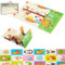 HUMBI Spielmatte Baby, Krabbelmatte, XPE Schaumstoff, Doppelseitig, Flatbar, Wasserdicht, Extra Größe, Teppich Babymatte, Rutschfest, 120x180 (Tiere, Giraffen)