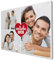 wandmotiv24 Leinwandbild 260 g/m ² - Foto-Collage mit 3 Fotos - Fotogeschenk Freund und Freundin zum Jahrestag - Kunstdruck querformat 40x30cm (BxH) - Ich Liebe Dich - M0026