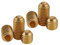 BOZONLI Grub Screws Metric Thread Brass Cup Point Hex Socket Set Screw Allen Bolts, M2×4mm,30 pcs
