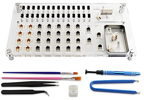 Lube Station Switch Tester Opener Platform Set für mechanische Tastaturschalter Tester Lubing Station Benutzerdefinierte Cherry Switches Lube Modding Station