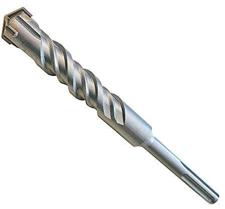 SDS Max Bohrer 40mm Ø - Länge 40x800 mm (Ideal zum Bohren in Beton/Naturstein/Mauerwerk, 4 Hartmetall Spitzen,für Armierungseisen geeignet)