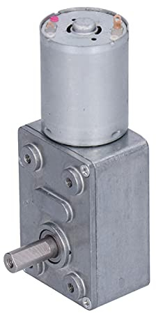 Motoriduttore a Vite Senza Fine DC 12V, 10 RPM, Coppia Elevata, Modello 4632-370, Alluminio e Ottone, per Apri Finestra e Apriporta