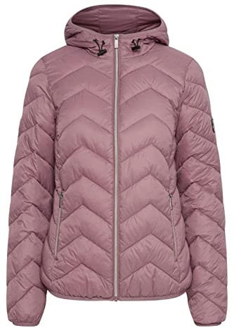 fransa FRBAPADDING Damen Steppjacke Übergangsjacke Jacke Kapuze mit Gummizug leicht gefüttert, Größe:M, Farbe:Grape Shake (182109)