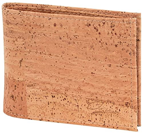 Simaru Porte-Monnaie Classique en liège de qualité supérieure avec Protection RFID (Beige)