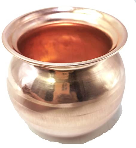 Anshraj 100% Pure Copper Pot | Kalash | Lota for Puja, Yoga Aayurveda for Good Health Benefit