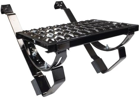 DAPRONA Laufrost Set für gewellte Dachziegel 100cm, Dachtritte für Schornsteinfeger Schwarz, inkl. Montagematerial für sichere Dachbegehung
