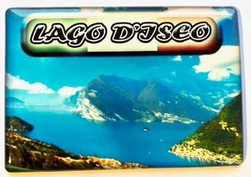 Der Iseosee Italien Magnet Lago d'Iseo Italia Kühlschrankmagnet Lago d'Iseo Souvenir Der Iseosee Italien Reiseandenken Fridge Magnet