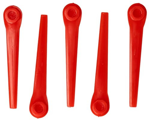 vhbw 5x Ersatz-Messer Ersatz für Gardena RotorCut 5368-20 für Rasentrimmer - Ersatzklinge, Orange, Kunststoff