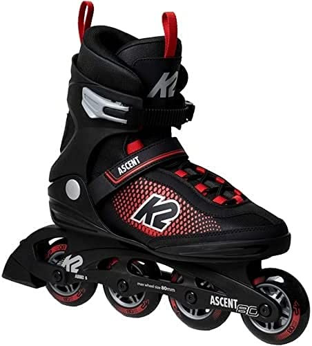 K2 Ascent 80 M Inline Skate Black/red, 39