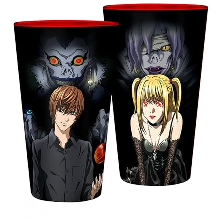 DEATH NOTE - Large Glass - 400ml - Light & Misa