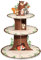 meekoo 3 Etagen Wald-Babyparty-Cupcake-Ständer Partydekorationen Dschungeltier Thema Cupcake Halter Dekorationen Waldkreaturen Dessertturm für Junge Mädchen Wald Tier Geburtstag Party Supplies