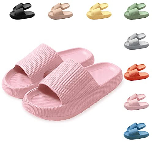 Neteson Cozyslides Original Damen Hausschuhe Wolken Schlappen Original Weich Rutschfest Badeschuhe Herren EVA Sommer Badeschlappen Sandalen Gummi Pantoletten
