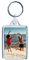 Personalised Custom Photo Keyring - Portrait Photo - Key Chain, Key Ring Fob, Clear, Medium