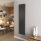 Anthracite Vertical Radiator Double Column Flat Panel Central Heating Radiators 1800 * 408mm