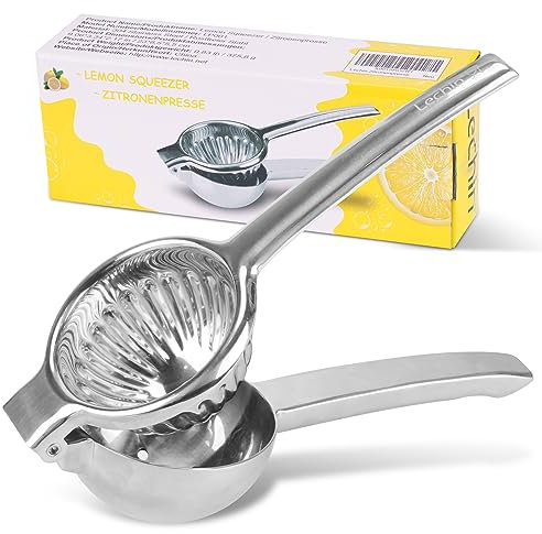 Lechin presse agrume manuel - presse-agrumes avec un diamètre de 8,5 cm - Presse-agrumes manuel en acier inoxydable 304
