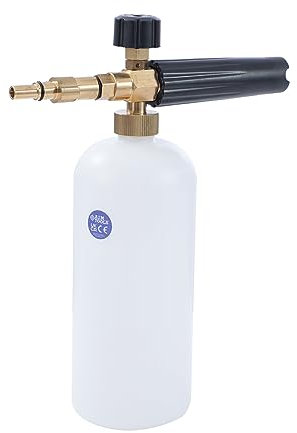 AIM Tools Schneeschaum-Lanze Schaumkanone Verstellbare Sprühdüse 1L Kompatibel mit Bosch AQT/Black & Decker/Norse/Ryobi/Neo Hochdruckreiniger Pistole für Auto Waschen Reinigung