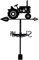 SUPERDANT Agricultural Weather Vane Retro Agricultural Weathervanes for Roof Black Wind Vanes Metal Weathervanes Wind Direction Indicators Weathercock Harden Stake for Sheds Yard Farmhouse