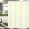 Lerores Duschvorhang 150x180cm Beige Bar, Beschwerter Saum Antischimmel Textil, Wasserabweisend, Waschbar Polyester Stoff Badevorhänge mit 10 Ösen und Duschvorhangringe für Badezimmer, Badewanne