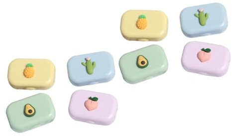 Gatuida 8pcs Eye Case Fresh Holder Fashionable Storage Box for Lenses