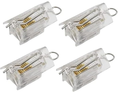 rockible 4 Pieces Roman Shade Cord Lock Cord Lock Mechanism Blind Window Shades Clear Indoor Use Venetian Blind Cord Locks for Home