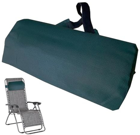 Nackenkissen Für Gartenstühle, Liegestuhl Kopfkissen, Wasserabweisend Mit Gummizug Liege Kissen, Sonnenliegen Stuhlauflage, Nackenkissen Strandliege Zubehör