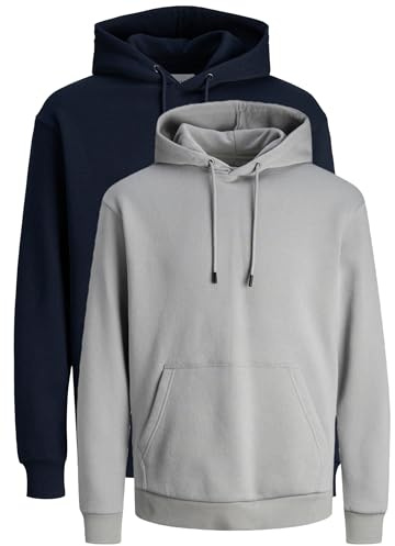 JACK & JONES Herren Hoodie Sweat im Doppelpack