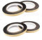 HSYTEK 4 Stück Ceranfeld Dichtungsband Selbstklebend,2m Dichtband für Küchenherd,10mm*2mm Dichtungsband Abdichtungsband für Glaskeramikkochfelder und zum Abstauben von Fenstern