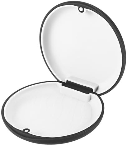 TIESOME Zahnspangendose, Zahnprothesen Behälter, Tragbarer Gebissdose Prothesendose Zahnspangenbox Spangendose für Zahnprothese für Reisen und täglichen Gebrauch für Menschen Zahnspangen(schwarz)