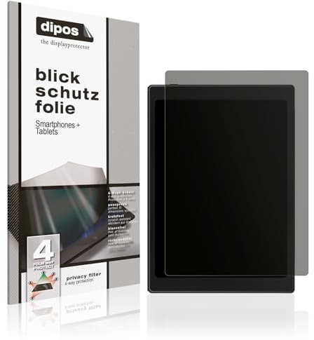 dipos I Blickschutzfolie kompatibel mit Onyx Boox Tab Mini C Display-Schutzfolie matt mit 4-Wege Sichtschutz-Effekt