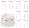 Blumomon 20Pcs Light Pink Bowknot Cake Toppers Bow Cake Decorations Picks Baby Shower Cake Decorations for Kids Birthday Wedding Party Wedding Anniversary Cake Decorations Supplies