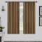 Joydeco Vorhänge mit Verdeckten Schlaufen 2er Set,H 200 x B 140 Braun Verdunkelung Blickdicht Vorhang Stangendurchzug Gardinen Blackout Curtains Schlafzimmer Wohnzimmer