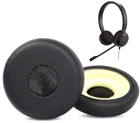 HSC016 Almohadillas Compatible con Jabra HSC016 HSC017 HSC018W HSC012 Auriculares Almohadillas con Cuero proteico más Suave