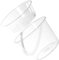 WRITWAA 1 Juego Organizador De Cubos Lavabo Balde Cubo De Fregona Cubiteras De Lavado De Cara Tapa De Cubo Cubos De Trapeador Cuenca De La Cara Transparent El Plastico