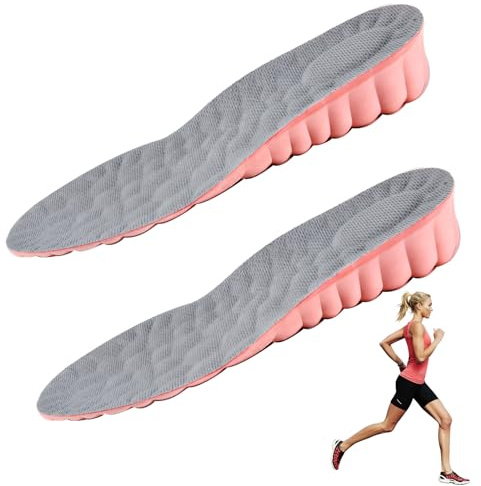 EUYKQNOI Suole 3D Rialzate & Soletta Scarpe Donna,Sottopiedi Altezza Regolabile 2.5 cm,Morbido Antiscivolo e Traspirante per Tacco Basso Medio,Unisex Uomo Donna,Taglie: 37-38
