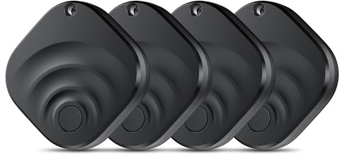 Smart Air Tracker Tag 4 Pack for iOS and Android, Bluetooth 5.4 tracker Tag Works on Google and Apple's Find My app, 2 Years of Use, IP67 Waterproof Key Finder/Item Finder/Luggage Tracker[Tagigo]