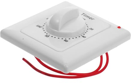 HOMSFOU Minuteur Intérieur Pour Éclairage Minuterie Murale Mécanique Minuteur De Contrôle Pour Prise Électrique Programmable Pour Utilisation Domestique