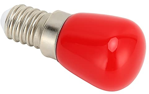 Haofy E14 LED-Glühbirne, Glas-Aluminium, Energiesparend, 3 W, 350 Lm, Innenleuchte für die Heimbeleuchtung (Rot)