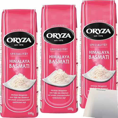 usy Bundle für Oryza Himalaya Basmati Lose 3er Pack (3x500g Packung) + usy Block